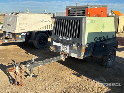 2014 Sullair 185DPQ CAI4 LTC 185 cfm Mobile Air Compressor