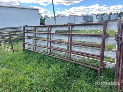 Quantity of (2) Stampede Steel 14 ft Heavy Duty Livestock Panel