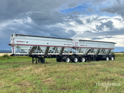 Haul-All 27 ft Tri/A Super B-Train Lead Grain Trailer