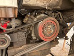 Engine with A/C Compressor