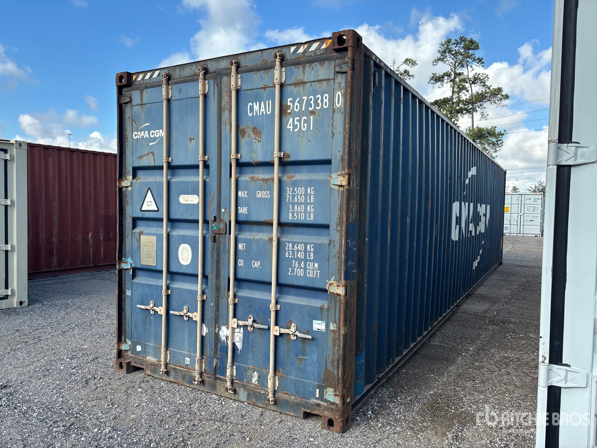 2010 40 ft High Cube Storage Container