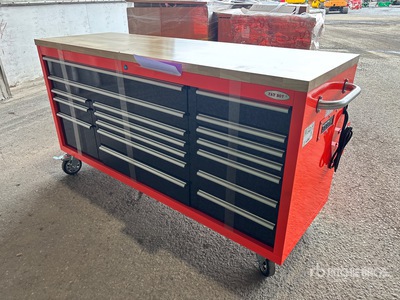6 ft 17-Drawer Rolling Heavy-Duty Workbench