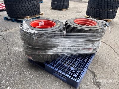 Quantity of (4) 12x16.5 Tires - Fits Skid Steer