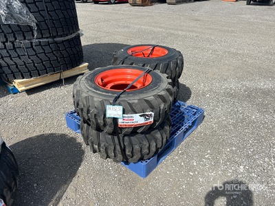 Quantity of (4) 12-16.5 NHS Skid Steer Tires (Unused)