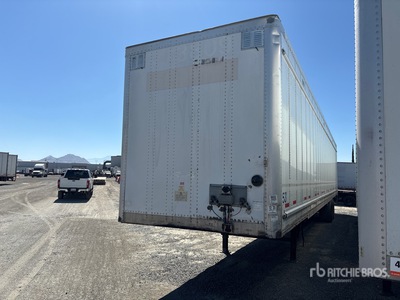 2013 Wabash DVCVHPC 53 ft x 102 in T/A Van Trailer