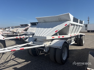 1984 Gallaty 20 ft T/A Spread Axle Pup Belly Dump Trailer