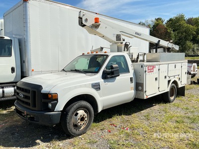 2008 Versalift TEL29N-03 34 ft on 2008 Ford F-350 XL 4x2 Cable Placer Bucket Truck (Inoperable)