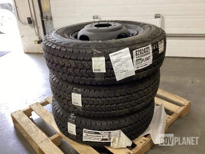 (3) Firestone Transforce LT235/85R16 Tires w/Wheels
