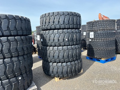 Quantity of (4) Beaver 23.5R25 Radial Tires (Unused)