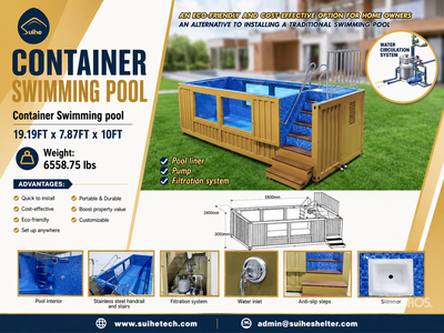 2026 Suihe CSP 20 ft Container Swimming Pool 移動性建物 - その他 (Unused)