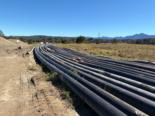 Quantity of 315 mm ID Dredge Poly Pipe