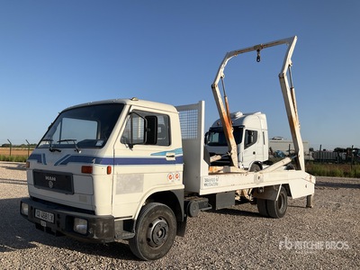 1990 MAN 10.150 F 4x2 Roll-Off Truck