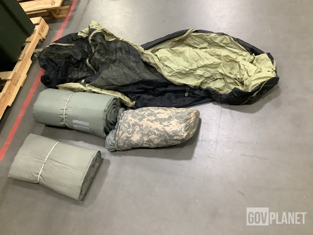 (6) Improved Combat Shelters, (4) Tents & Assorted Items