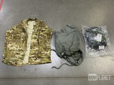 (4) Modular Sleep Systems, (4) Jackets, (11) Men’s Shirts & Assorted Items