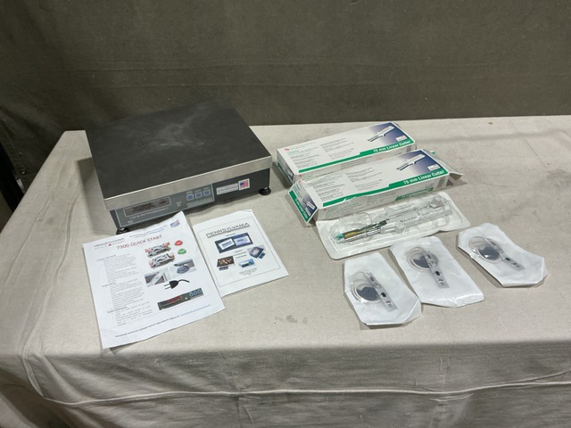 (1) Scale, (5) Linear Cutters, (114) Pulse Oximeter Sensors & Assorted Items (1) Scale, (5) Linear Cutters, (114) Pulse Oximeter Sensors & Assorted Items