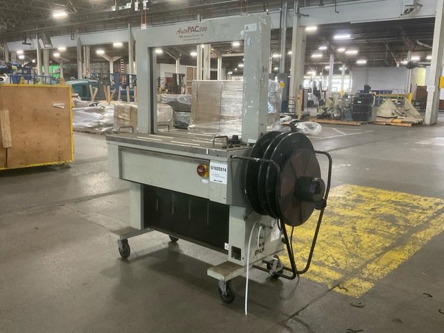 2015 Pac Strapping Products AutoPac 300 Electric Plastic Strapping Machine 2015 Pac Strapping Products AutoPac 300 Electric Plastic Strapping Machine