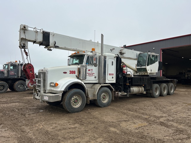 National 1800 40 ton Straight Boom on 2004 Peterbilt 378 10x6 Twin-Steer Sleeper Boom Truck