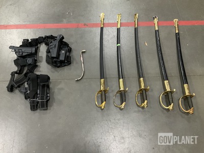 (16) Swords & Scabbards, (1) Extension Spanner & Assorted Items
