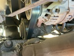 Engine with A/C Compressor