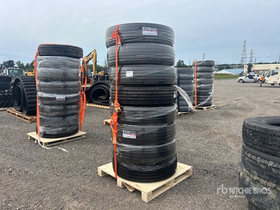 Quantity of (8) 11R22.5 Drive Tires (Unused)
