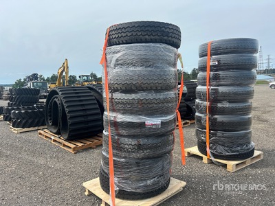 Quantity of (8) 11R22.5 Drive Banden (Unused)