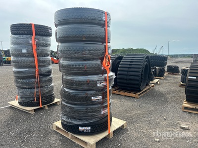Quantity of (8) 11R22.5 Drive Tires (Unused)