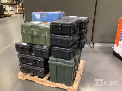 (14) Assorted Storage Cases & (1) Storage/Trunk Locker