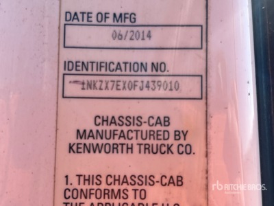 2015 Kenworth T880 8x4 Tipper Truck