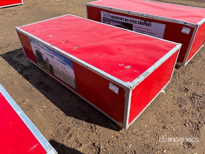 2026 SKLP SK-ZP20 20 ft x 30 ft All-Steel Enclosed Carport (Unused)