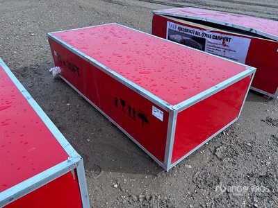 2026 SKLP SK-ZP20 20 ft x 30 ft All-Steel Enclosed Carport (Unused)