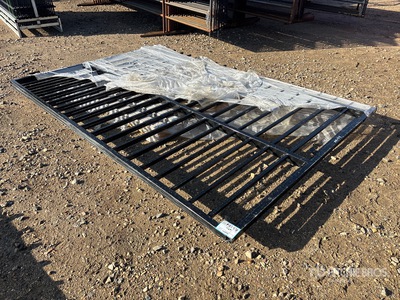 2026 SKLP SK-HLM20 20 ft x 7 ft Wrought Iron Bi-Parting Driveway Gate (Unused)