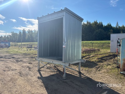 5 ft x 7 ft 6 in Raised Galvanized Storage Building