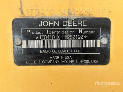 2015 John Deere 410L Chargeuse-pelleteuse