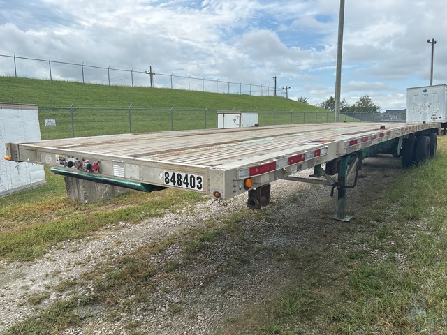 2012 Wilson CF-1080 80000 lb 48 ft T/A Flatbed Trailer