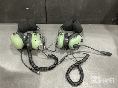 (7) David Clark Microphone Headsets