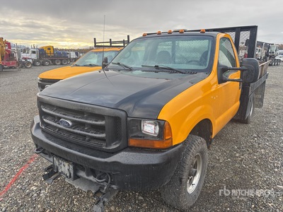 2001 Ford F-350 4x4 Ciężarówka z płaską platformą