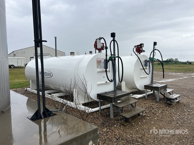 2009 Meridian 10000L 2641 gal Skid Mounted Steel Diesel Fuel Tank