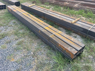 Quantity of (6) 6 in x 6 in x 15 ft Square Tubing その他 - 店舗 & 倉庫 (Unused)