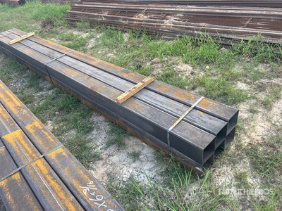 Quantity of (6) 6 in x 6 in x 16 ft Square Tubing その他 - 店舗 & 倉庫 (Unused)