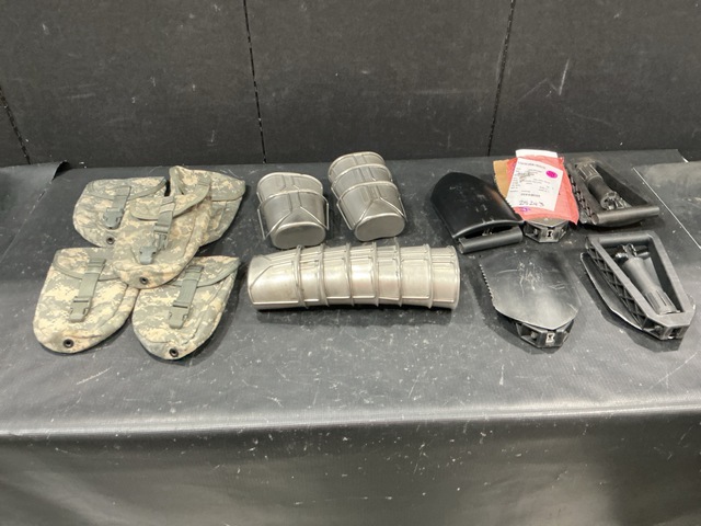 (40) Entrenching Tools, (175) Entrenching Tool Carriers & Assorted Items