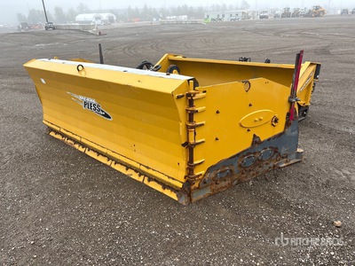 HLA 10-16 ft Hydraulic Snow Pusher - Fits Wheel Loader