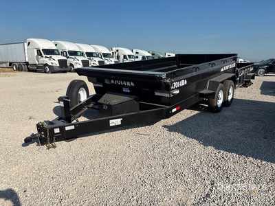 2026 Industrias America 7014R 14 ft T/A Dump Utility Trailer