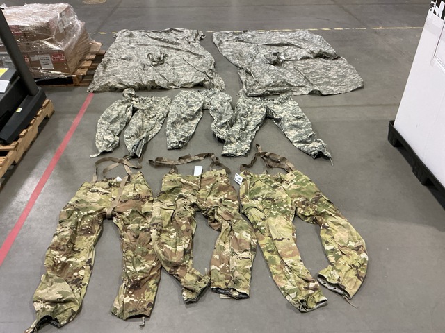 (31) Wet Weather Ponchos, (89) Pairs of Assorted Trousers & Assorted Items