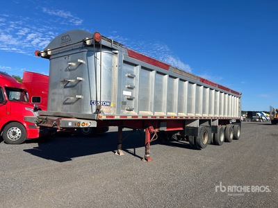 2011 Custom 44 ft Quad/A End Dump Trailer