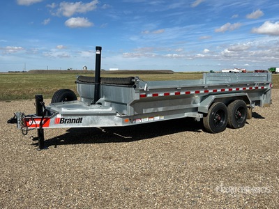 2025 Brandt 16 ft T/A End Dump Trailer