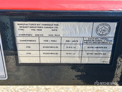 2024 Bandt UBE518 18 ft T/A Plant Trailer