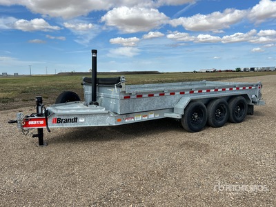 2025 Brandt 16 ft Tri/A End Dump Trailer
