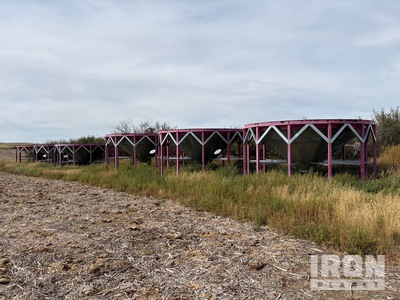 Quantity of (6) 19 Ft Grain Hopper Bottom