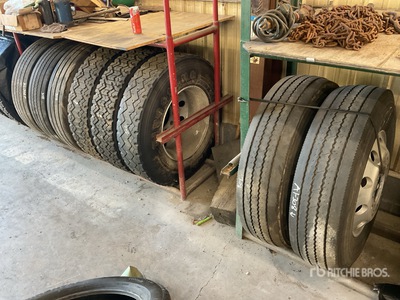 Quantity of (8) 11R22.5 Wheels and Tires
