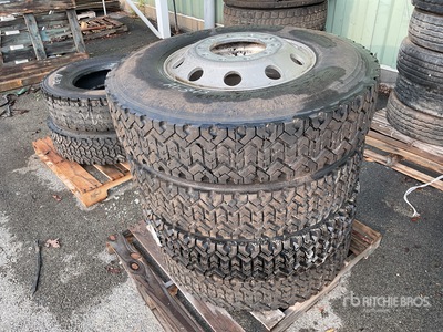 Quantity of (4) 11R22.5 Tires w/ Wheels